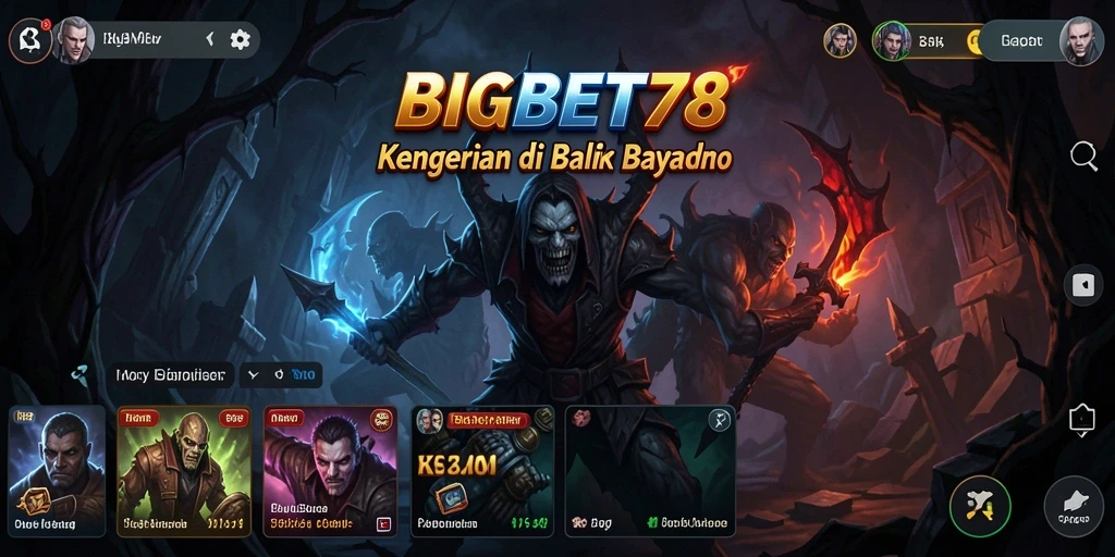 Screenshot gameplay menampilkan ketegangan dan kegelapan yang mendominasi dalam BIGBET78.