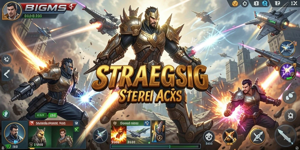 Tampilan gameplay epik dari BIGMSG yang penuh aksi.