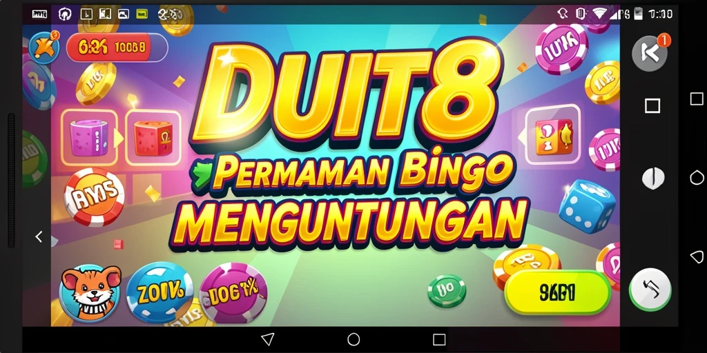 Tampilan gameplay seru saat bermain Bingo di DUIT8.