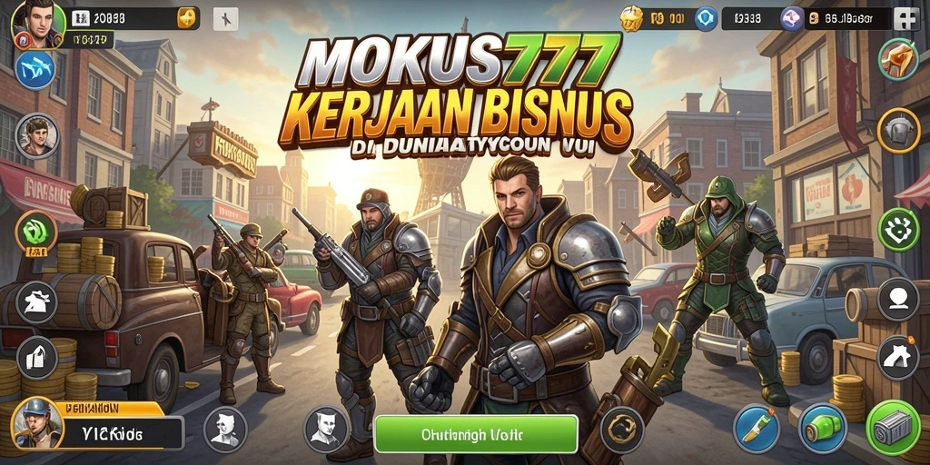 Screenshot gameplay FOKUS777 yang menampilkan pembangunan bisnis yang dinamis.
