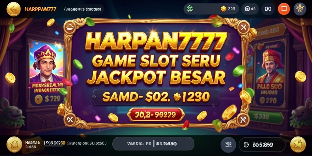 Screenshot gameplay HARAPAN777 menunjukkan keseruan bermain slot.