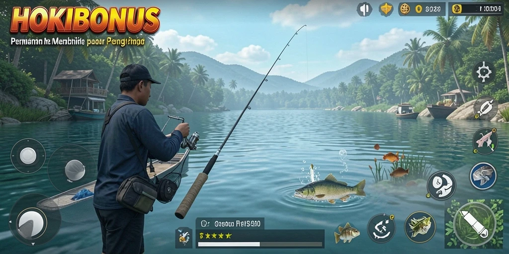 Tangkapan ikan yang seru dalam HOKIBONUS dengan grafik yang menawan.