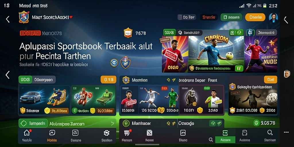 Tampilan utama ID678 menampilkan taruhan sepak bola yang seru.