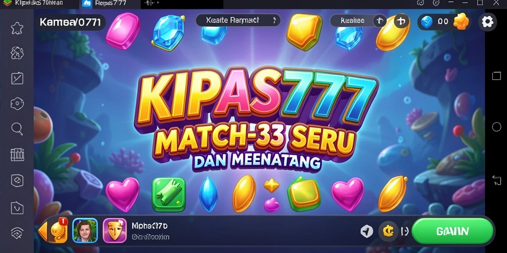 Screenshot gameplay KIPAS777 yang menampilkan aksi seru Match-3.