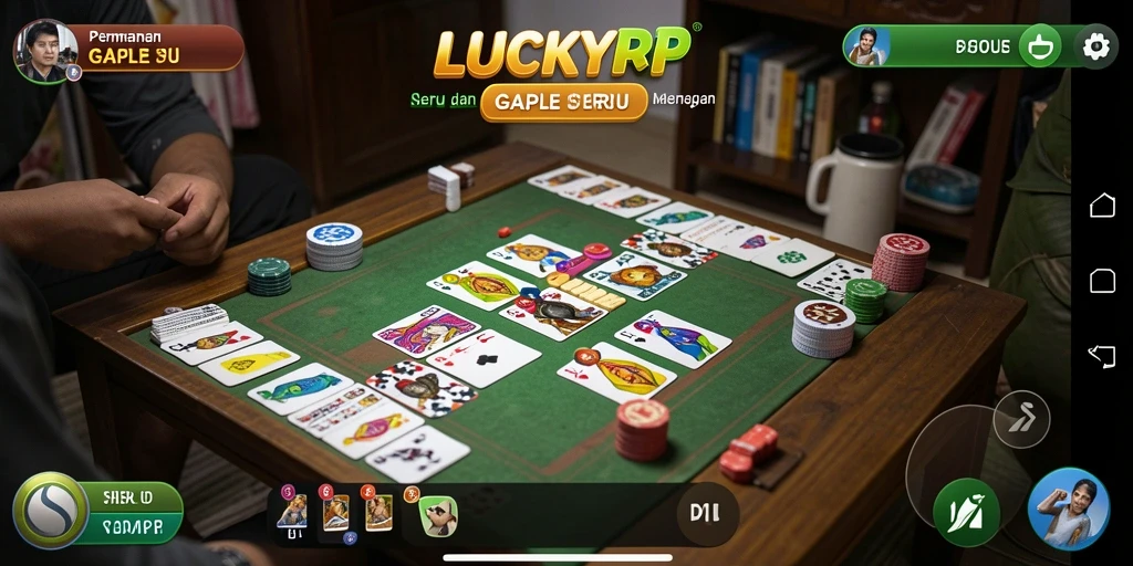Screenshot gameplay seru Gaple di LUCKYRP.