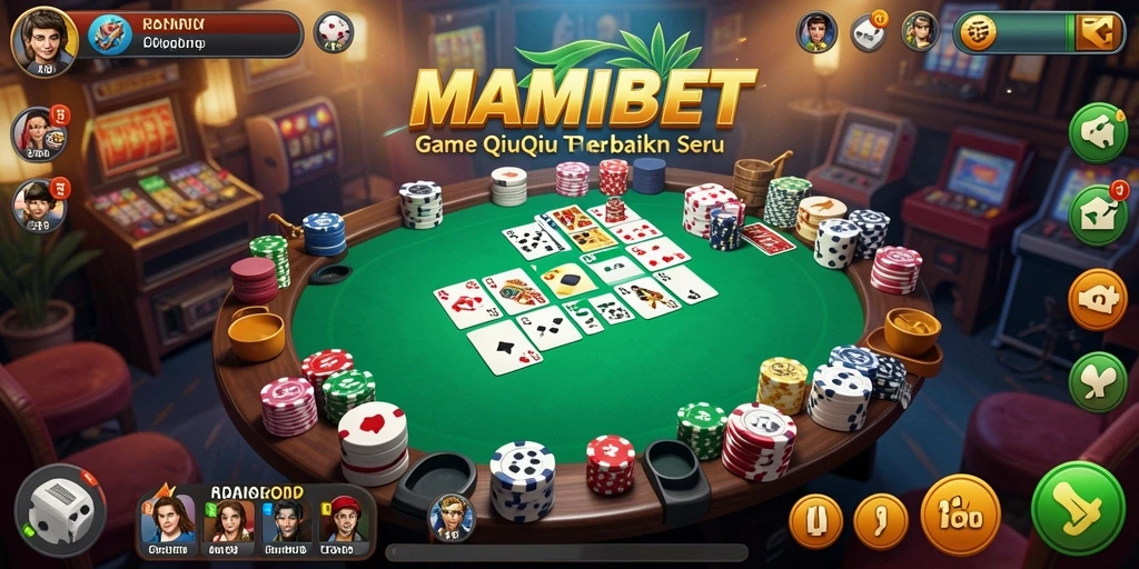Tampilan gameplay seru di MAMIBET saat bermain QiuQiu.