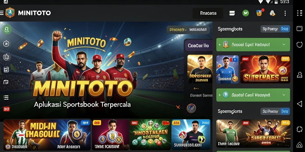 Screenshot MINITOTO menampilkan gameplay taruhan olahraga yang menarik dan interaktif.