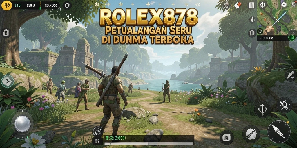 Tampilan gameplay seru dari <strong>ROLEX878</strong> di dunia terbuka.