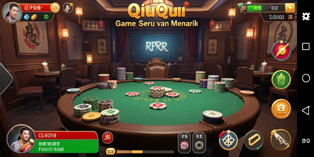 Screenshot gameplay QiuQiu yang seru dan mendebarkan.
