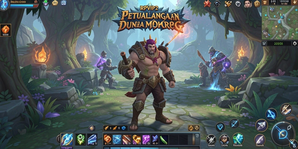 Screenshot gameplay RPVIP2 yang menunjukkan aksi petualangan MMORPG yang mendebarkan.
