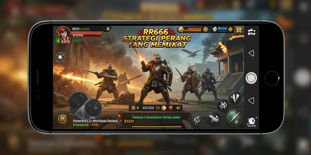 Tampilan gameplay strategi epik di RR666.