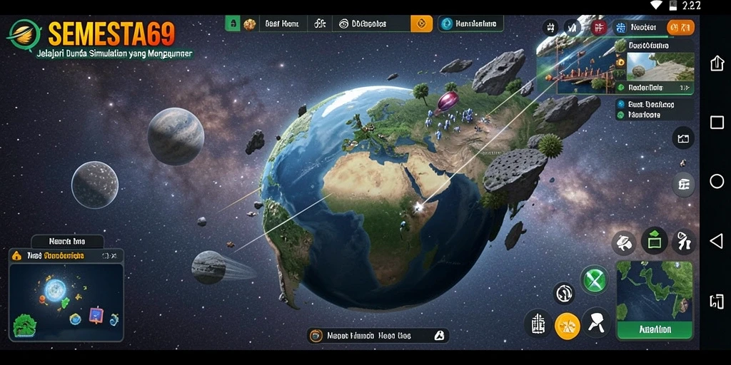 Menampilkan gameplay menarik dari SEMESTA69 yang penuh dengan simulasi.
