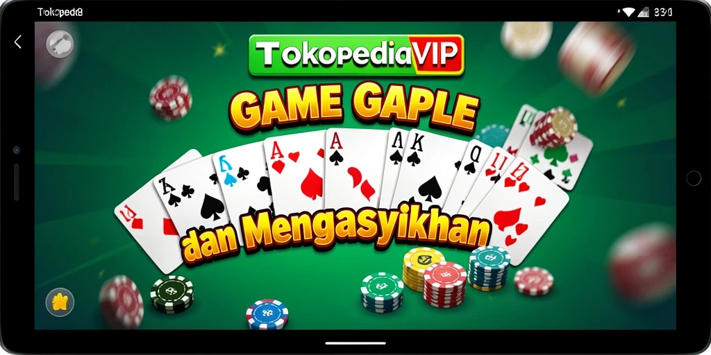 Tampilan gameplay seru dalam game Gaple TOKOPEDIAVIP.