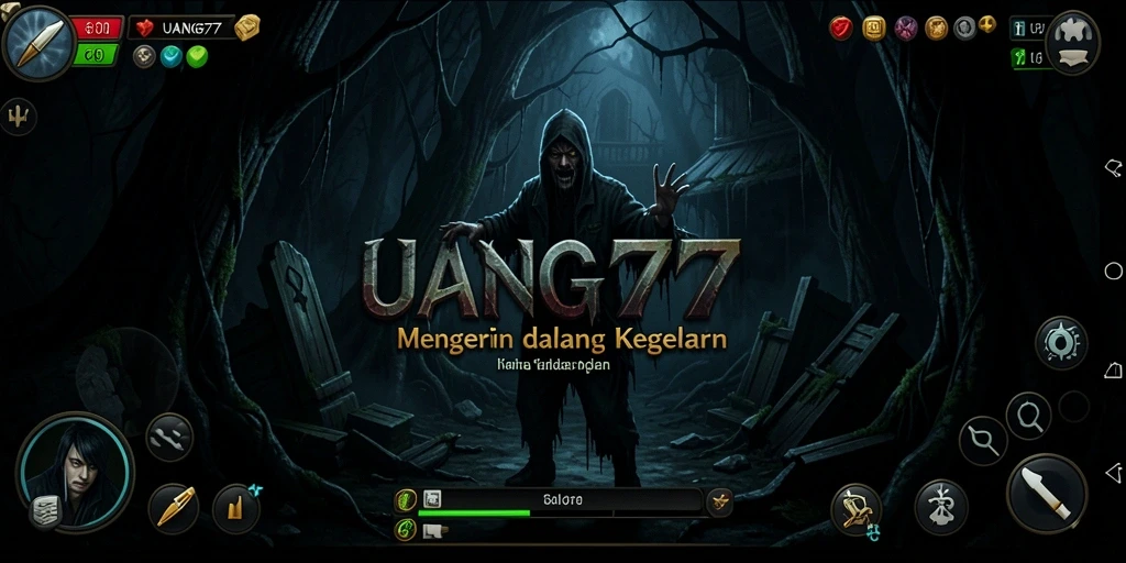 Tampilan gameplay UANG77 yang menegangkan dan penuh misteri.
