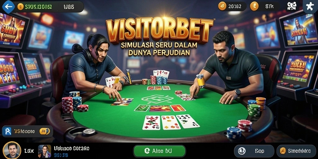Screenshot gameplay VISITORBET menampilkan suasana kasino yang hidup.