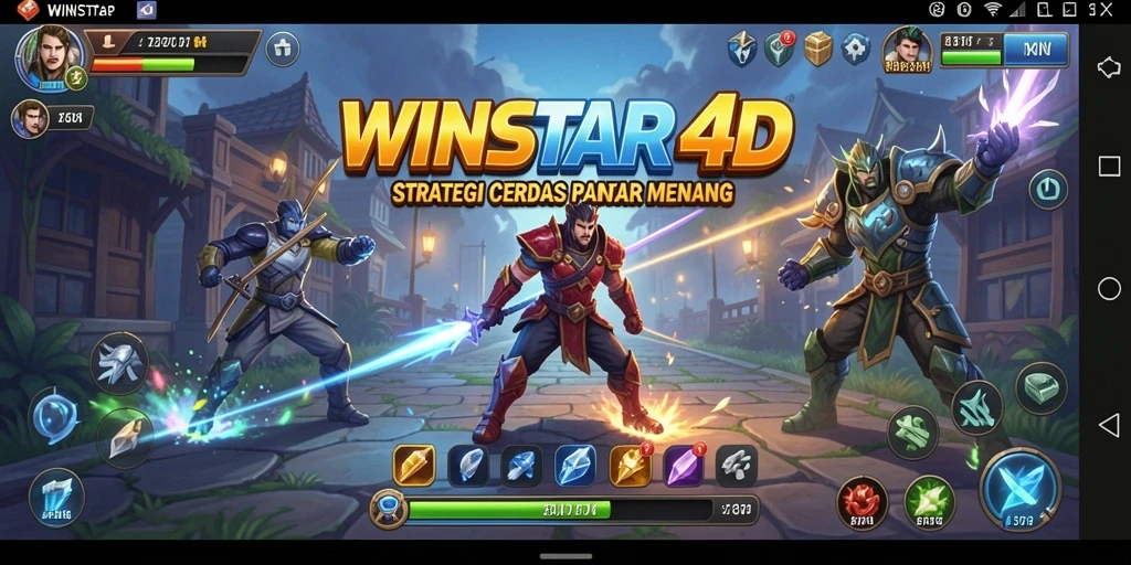 Screenshot gameplay WINSTAR4D menampilkan momen strategi yang mendebarkan.