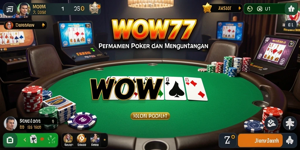 Tampilan gameplay WOW77 yang seru dan menantang dalam permainan Poker.