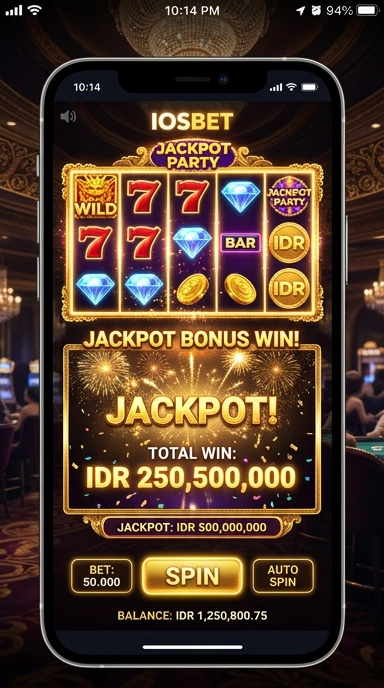 Screenshot berbagai aplikasi menarik yang tersedia di iosbet.